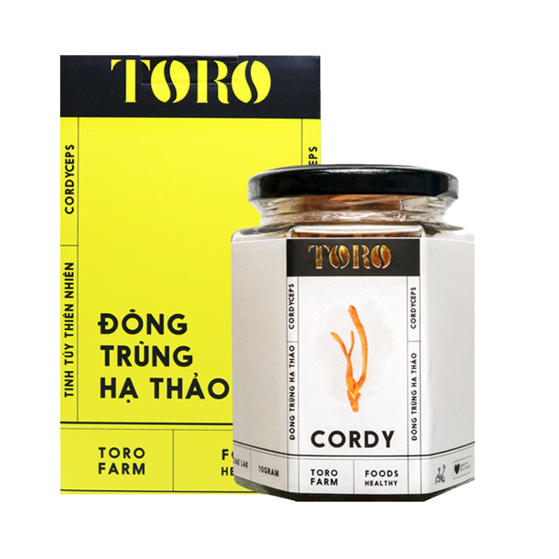 Đông trùng hạ thảo Toro - Sấy thăng hoa nguyên sợi cải thiện chức năng sinh lý - Hũ 10g