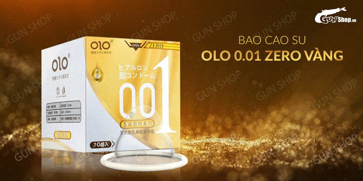 Nơi bán Bao cao su OLO 0.01 Zero Vàng - Siêu mỏng gân và hạt - Hộp 10 cái có tốt không?