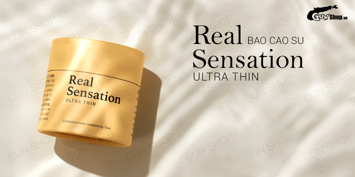  Mua Bao cao su Real Sensation Ultra Thin - Siêu mỏng - Hộp 12 cái giá tốt