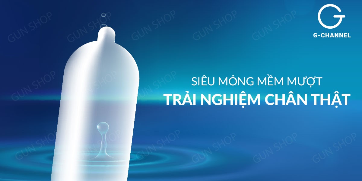  Bỏ sỉ Bao cao su OLO 0.01 Zero Blue - Siêu mỏng nhiều gel - Hộp 10 cái loại tốt