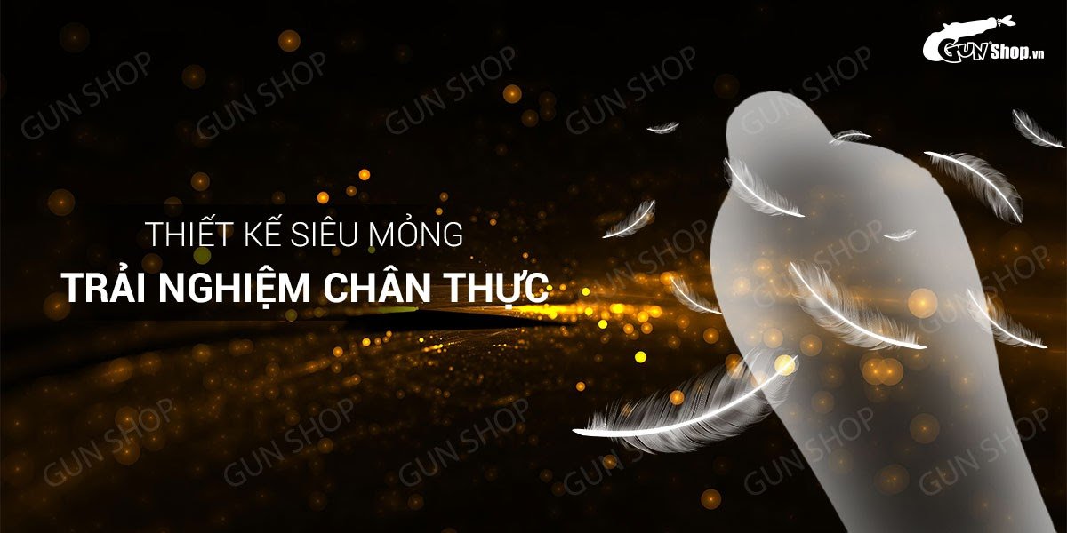  Cửa hàng bán Bao cao su OLO 0.01 gân gai - Siêu mỏng kéo dài thời gian - Hộp 10 cái loại tốt