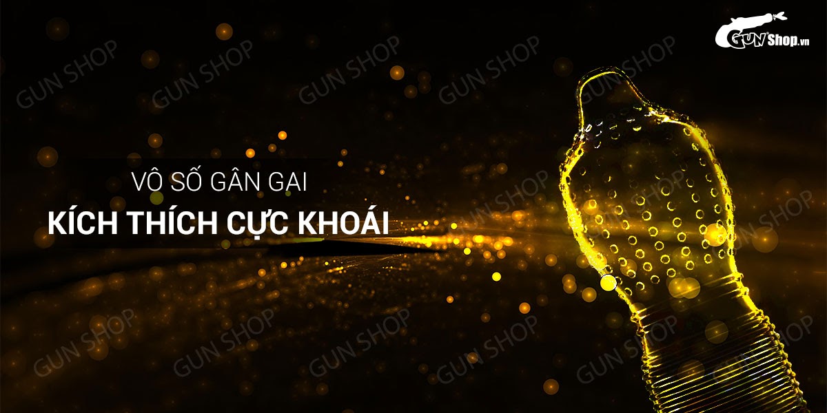  Cửa hàng bán Bao cao su OLO 0.01 gân gai - Siêu mỏng kéo dài thời gian - Hộp 10 cái loại tốt