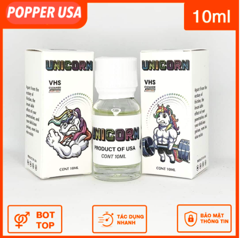  Mua Popper Unicorn chai hít kích thích chính hãng Mỹ 10ml nhập khẩu