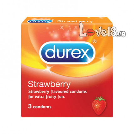  Bán Bao Cao Su Hương Dâu Durex Strawberry nhập khẩu