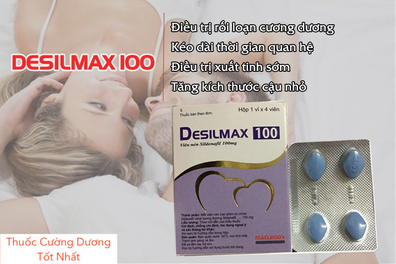  So sánh Thuốc Desilmax 100mg cường dương Ấn Độ 100 50 mg tăng sinh lý tốt nhất chính hãng
