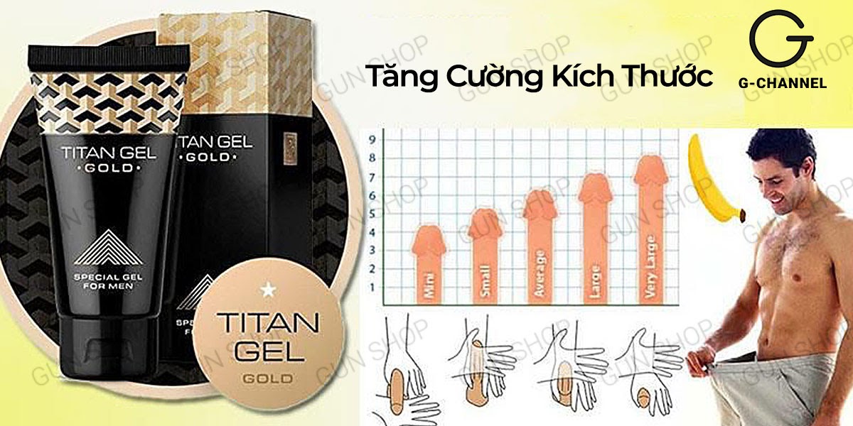  Shop bán Gel bôi trơn tăng kích thước cao cấp - Titan Gold - Chai 50ml hàng mới về