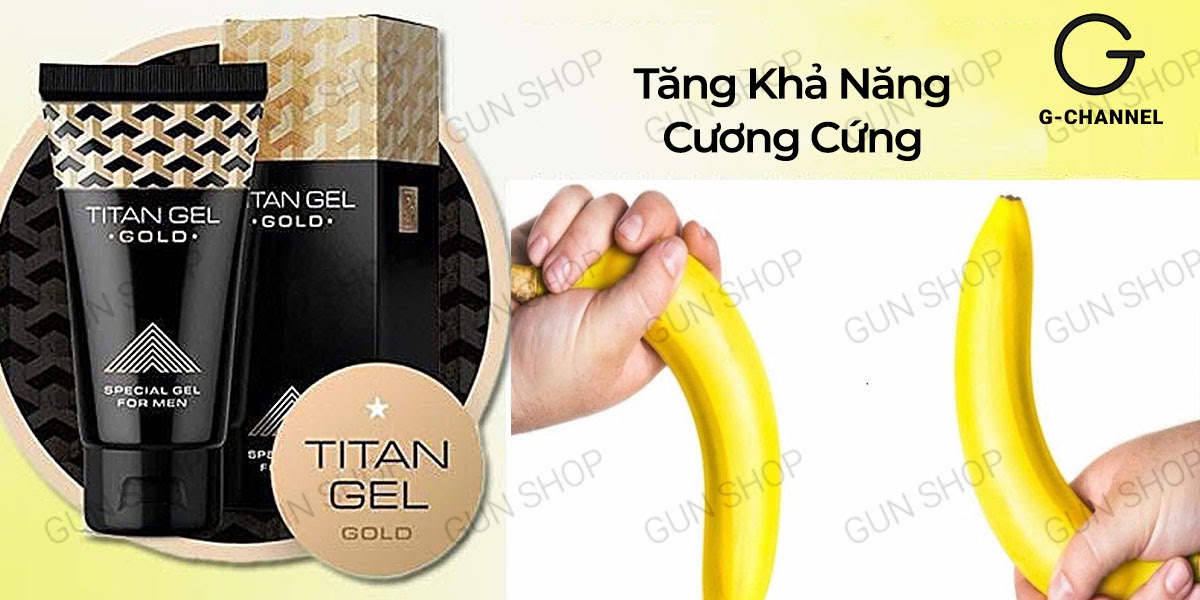 Shop bán Gel bôi trơn tăng kích thước cao cấp - Titan Gold - Chai 50ml hàng mới về